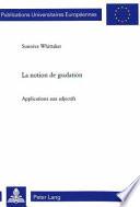 La notion de gradation