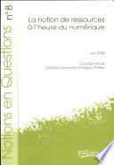 La notion de ressources à l'heure du numérique