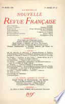La Nouvelle Nouvelle Revue Française N' 15 (Mars 1954)