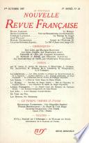 La Nouvelle Nouvelle Revue Française N' 58 (Octobre 1957)