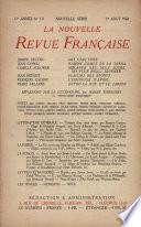 La Nouvelle Revue Française N' 131 (Aoűt 1924)