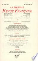 La Nouvelle Revue Française N' 159 (Mars 1966)