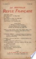 La Nouvelle Revue Française N' 177 (Juin 1928)