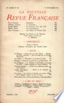 La Nouvelle Revue Française N° 276 (Septembre 1936)