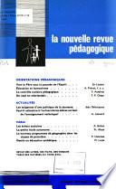 La Nouvelle revue pëdagogique