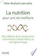 La nutrition pour une vie meilleure