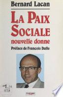La paix sociale