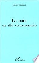La paix un défi contemporain