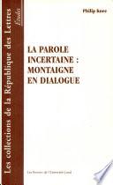 La parole incertaine