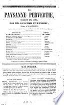 La Paysanne pervertie, Drame en cinq Actes