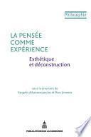 La pensée comme expérience