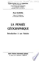 La pensée géographique