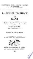 La pensée politique de Kant