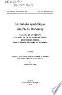 La pensée symbolique des Fõ du Dahomey
