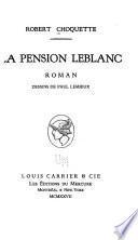 La pension Leblanc