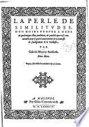 La Perle de Similitudes, etc