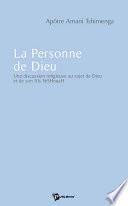 La Personne de Dieu