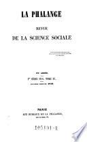 La Phalange Revue De La Science Sociale