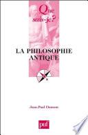 La philosophie antique