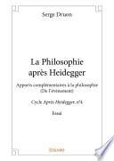 La Philosophie après Heidegger