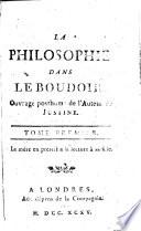 La Philosophie dans le boudoir