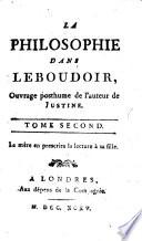 La Philosophie dans le boudoir