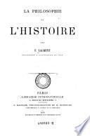 La philosophie de l'histoire