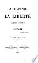 La philosophie de la liberté. L'histoire