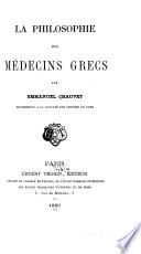 La Philosophie des médecins grecs