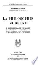 La philosophie moderne