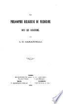 La philosophie religieuse du Mazdéisme sous les Sassanides