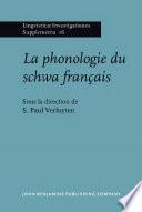La phonologie du schwa français