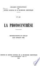 La Photosynthese