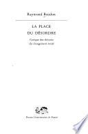 La place du désordre