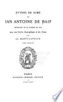 La Pléiade Françoise avec notives biographiques et notes