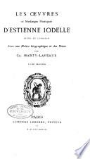 La Pléiade françoise: Du Bellay, J. Œvvres françoises. 1866-67. 2 v