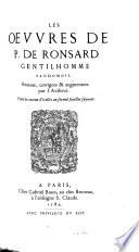 La Pléiade franc̜oise: Ronsard, Pierre De