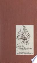 La poésie de Tristan Klingsor (1890-1960)