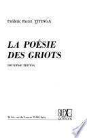 La poésie des griots