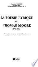 La poésie lyrique de Thomas Moore