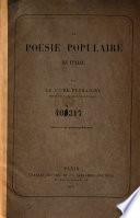 La poesie populaire en Italie