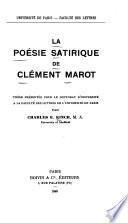 La poésie satirique de Clément Marot