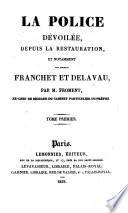 La police dévoilée depuis la Restauration