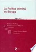 Livre La política criminal en Europa