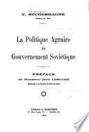 La politique agraire du gouvernement soviétique