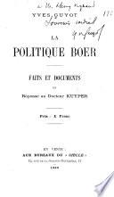 La politique Boer