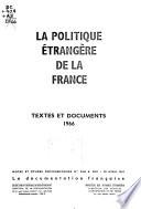 La politique étrangère de la France