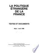 La Politique étrangère de la France