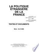 La Politique étrangère de la France