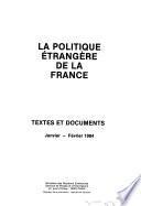 La politique étrangère de la France
